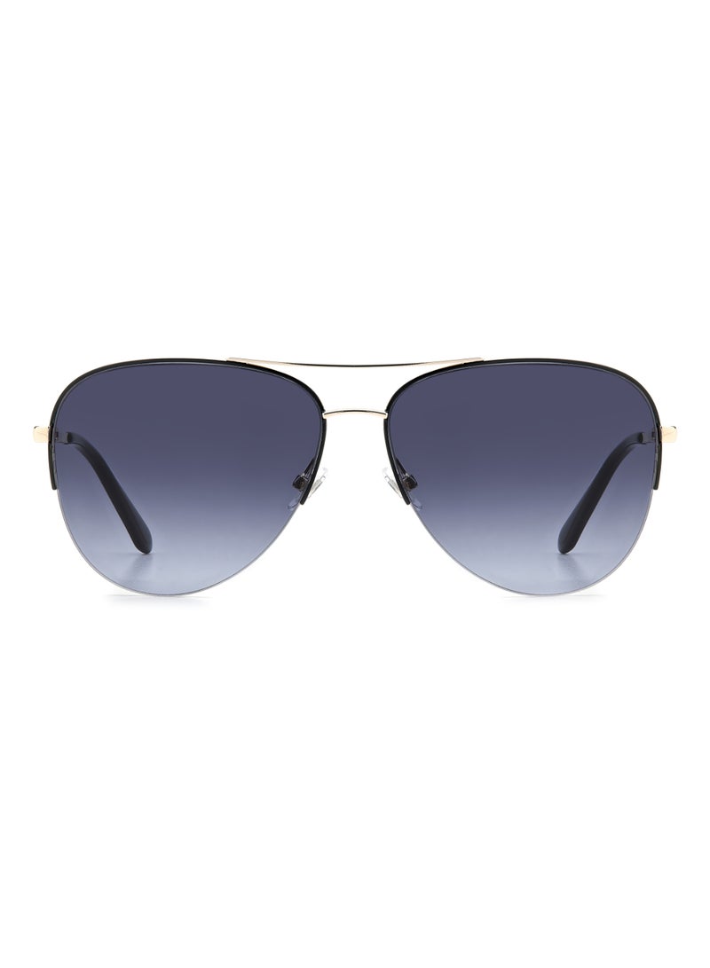 FOSSIL Women's Uv Protection Pilot Shape Metal Sunglasses Fos 3137/G/S Grey 50 - Lens Size: 50.2 Mm - Black - Image 3