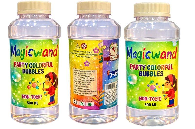 Magicwand Bubble Gun Refill Liquid 1.4 Litre Bottles【Please Do Not Add Water,Use As Delivered】【Made in India】 - Image 5