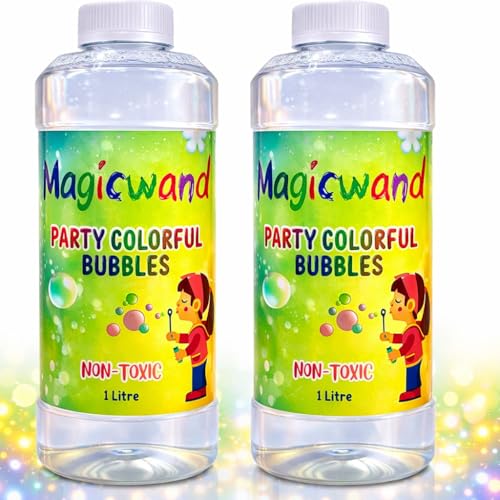 Magicwand Bubble Gun Refill Liquid 1.4 Litre Bottles【Please Do Not Add Water,Use As Delivered】【Made in India】 - Image 2