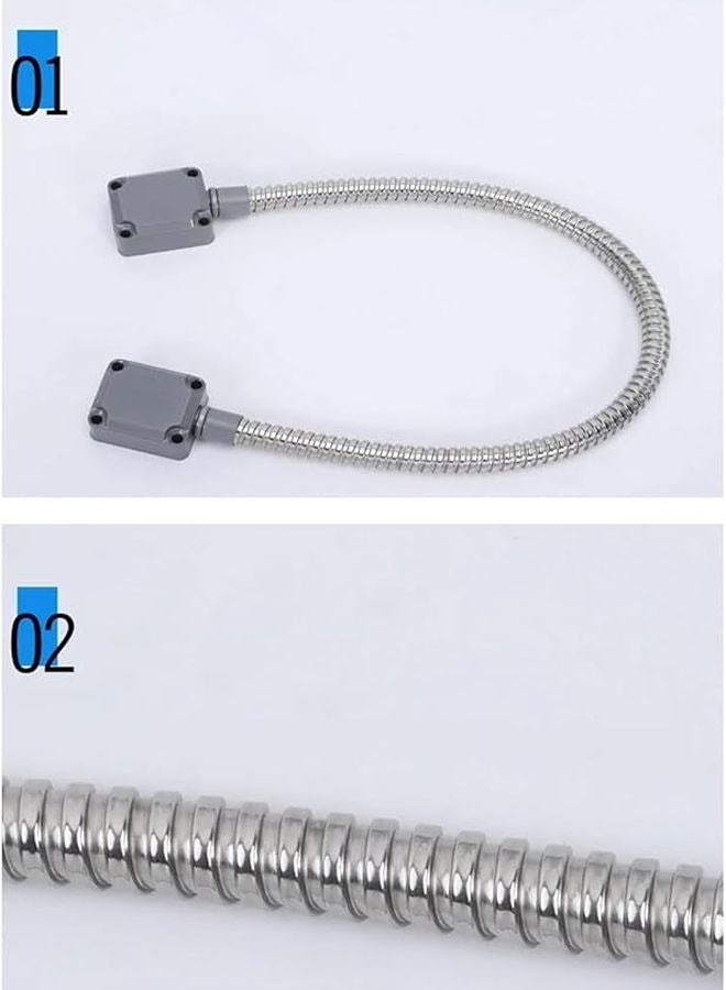 Silver Exposed Mount Access Control Cable Wire Sleeve Protector for Door Lock System - Image 4
