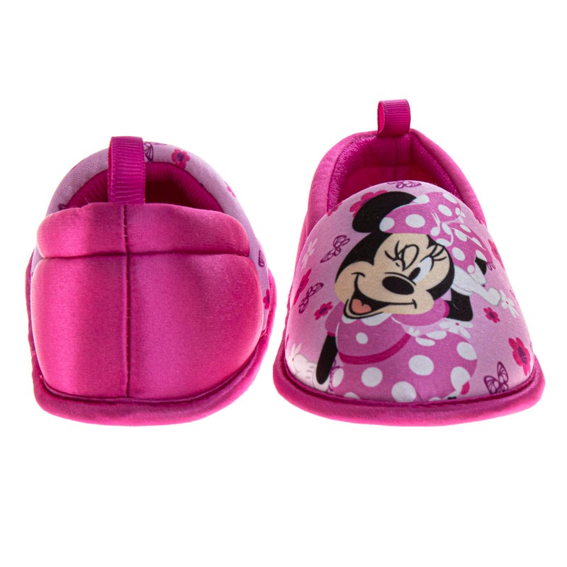 Josmo Girls Slippers Minnie Mouse Plush House Slipper Light Pink (Size 11-12 Little Kid) - Image 3