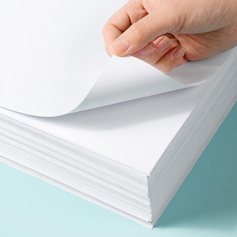 إي سي في في ملصق ورقي ذاتي اللصق قابل للطباعة للطابعات الليزرية والحبرية، عبوة حرف قياسي A4 مقاس 8.27×11.69 بوصة، 100 ورقة ملصق أبيض غير لامع - 100 ورقة - Image 3