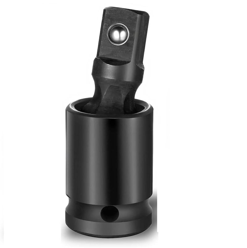 KING-PRO 1/2" Inch DR Square Drive Socket Black Universal Joint Wobble Flex U-Joint For Tools | 360 Degree Pneumatic Joint, Electric Impact Wrench Movable Sleeve Joint - Image 1
