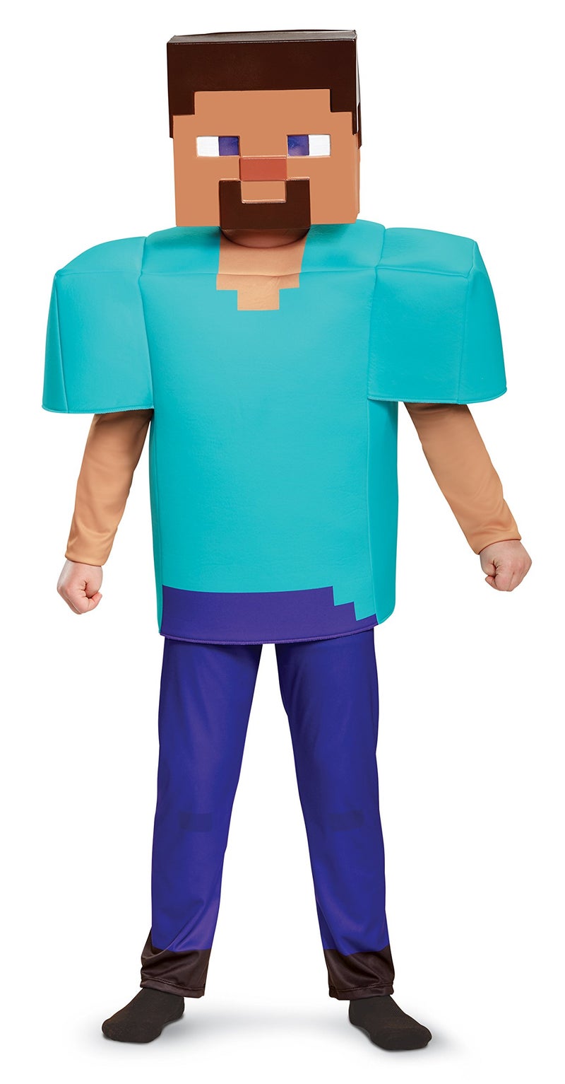 Disguise Steve Deluxe Minecraft Costume, Multicolor, Small (4-6) - Image 1