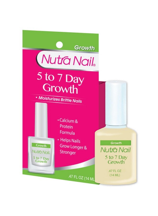 Nutra Nail علاج نمو سريع لمدة 5 إلى 7 أيام مقوي أظافر الكيراتين ومقوي الأظافر للأظافر الرقيقة والهشة والتالفة (0.47 أونصة سائلة) - Image 1