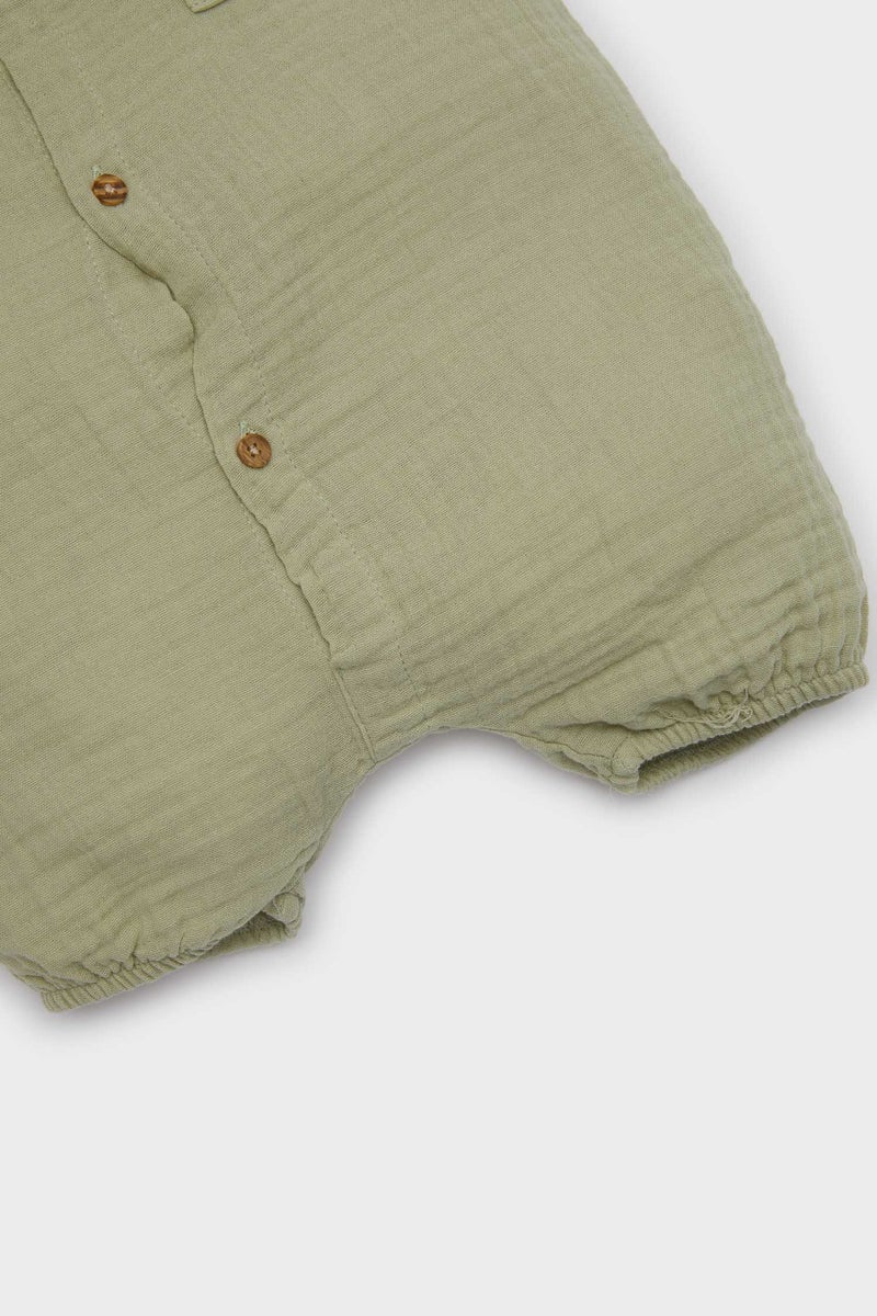 DeFacto Baby Boy Muslin Regular Fit Jumpsuit  - Image 4