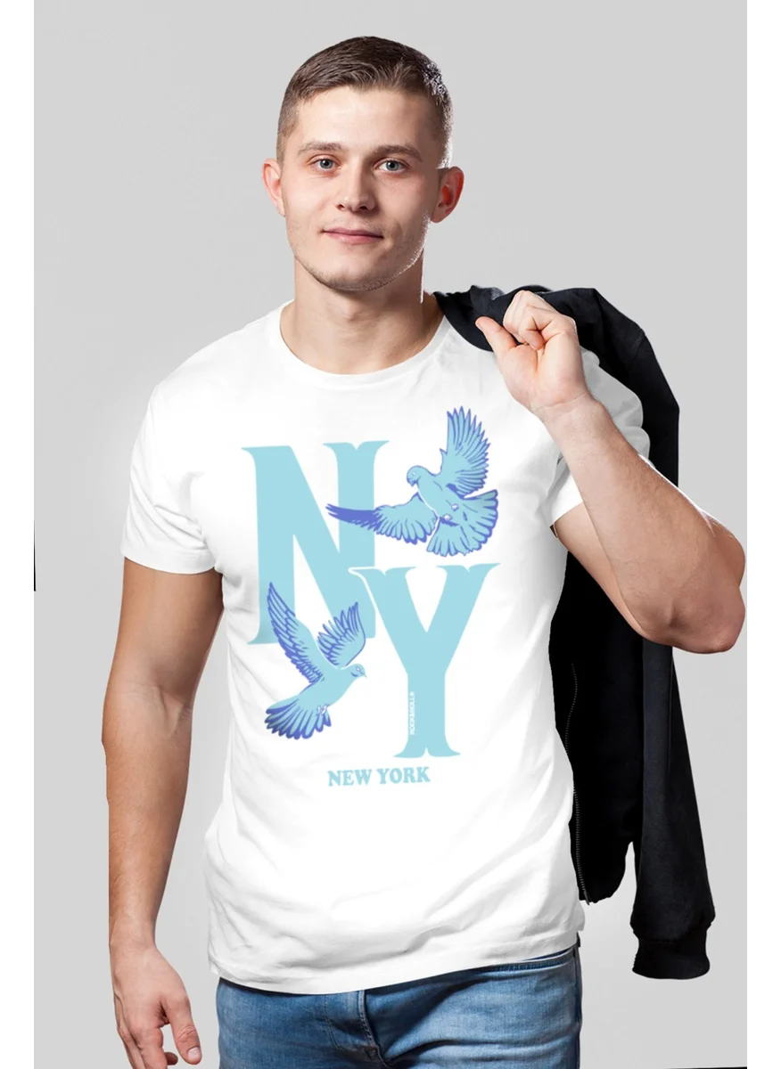 روك اند رول Ny Pigeons White Men's T-Shirt
