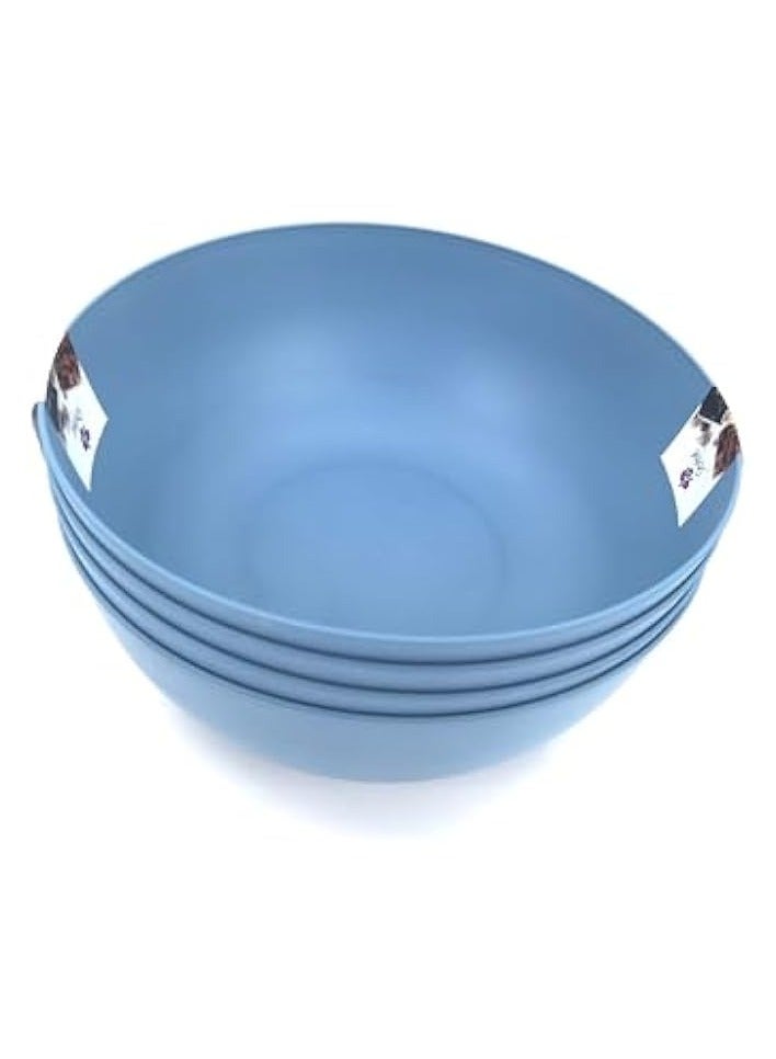 erorex 900ML Plastic Bowls Set of 4, Durable Kitchen Bowls, Meal Prep Containers, Food Storage Bowls, Mixing Bowls Set, Serving Bowls Lightweight Kitchenware  - Image 2