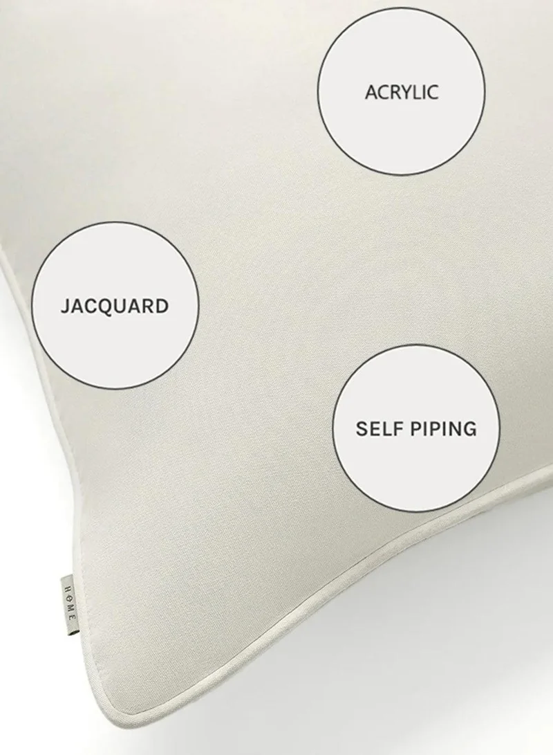 KNOT HOME Cushion Aelia Bianca (with filler) Pillow Knot Home Cover Set for Modern Sofa Contemporary Living Room Bedroom and Office Soft Washable
