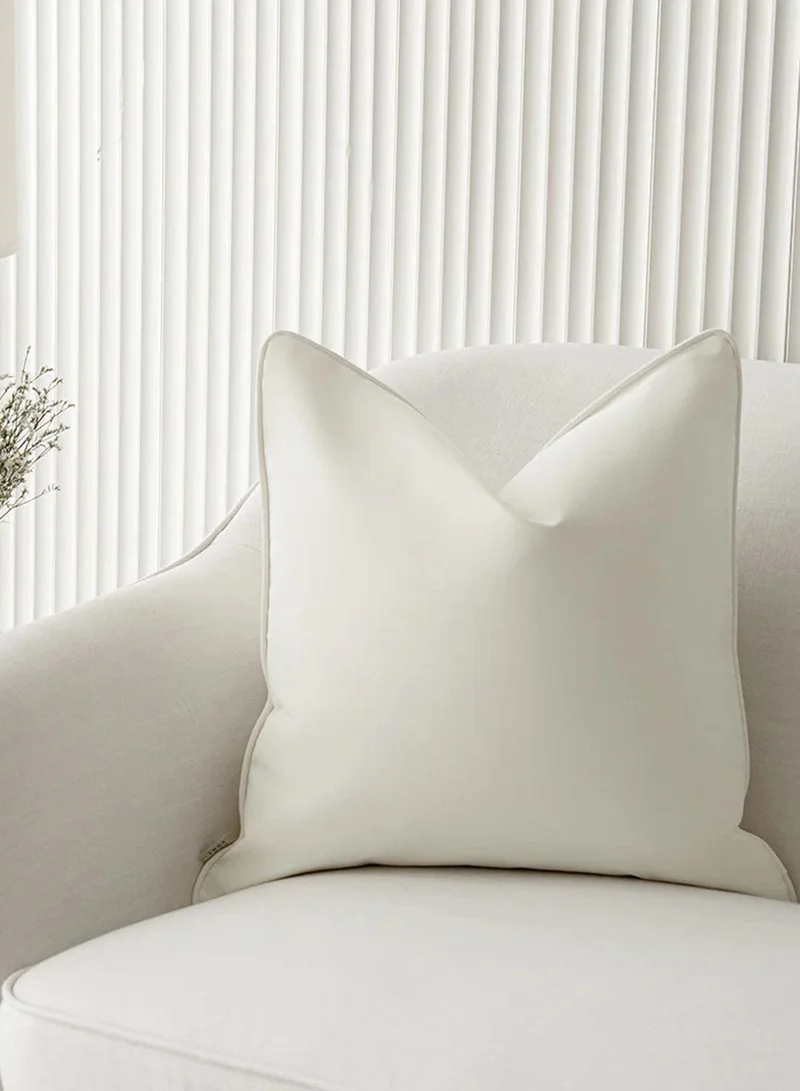 KNOT HOME Cushion Aelia Bianca (with filler) Pillow Knot Home Cover Set for Modern Sofa Contemporary Living Room Bedroom and Office Soft Washable