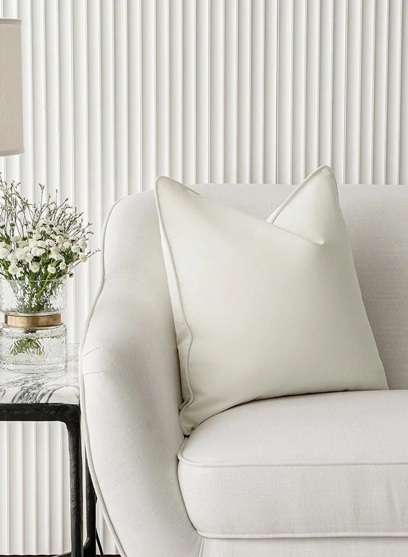 KNOT HOME Cushion Aelia Bianca (with filler) Pillow Knot Home Cover Set for Modern Sofa Contemporary Living Room Bedroom and Office Soft Washable