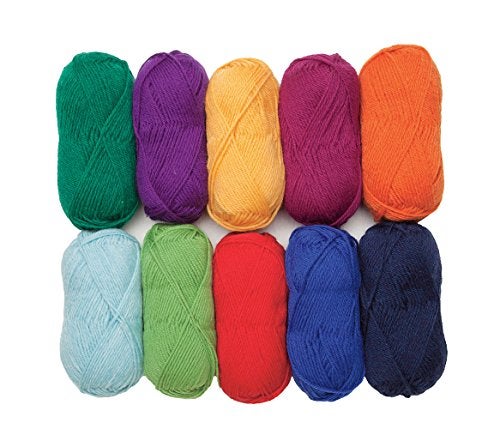 KnitPicks Knit Picks Wool of The Andes Yarn Pack - 10 Skeins of 100% Wool Worsted Weight Yarn (Rainbow) - Image 5