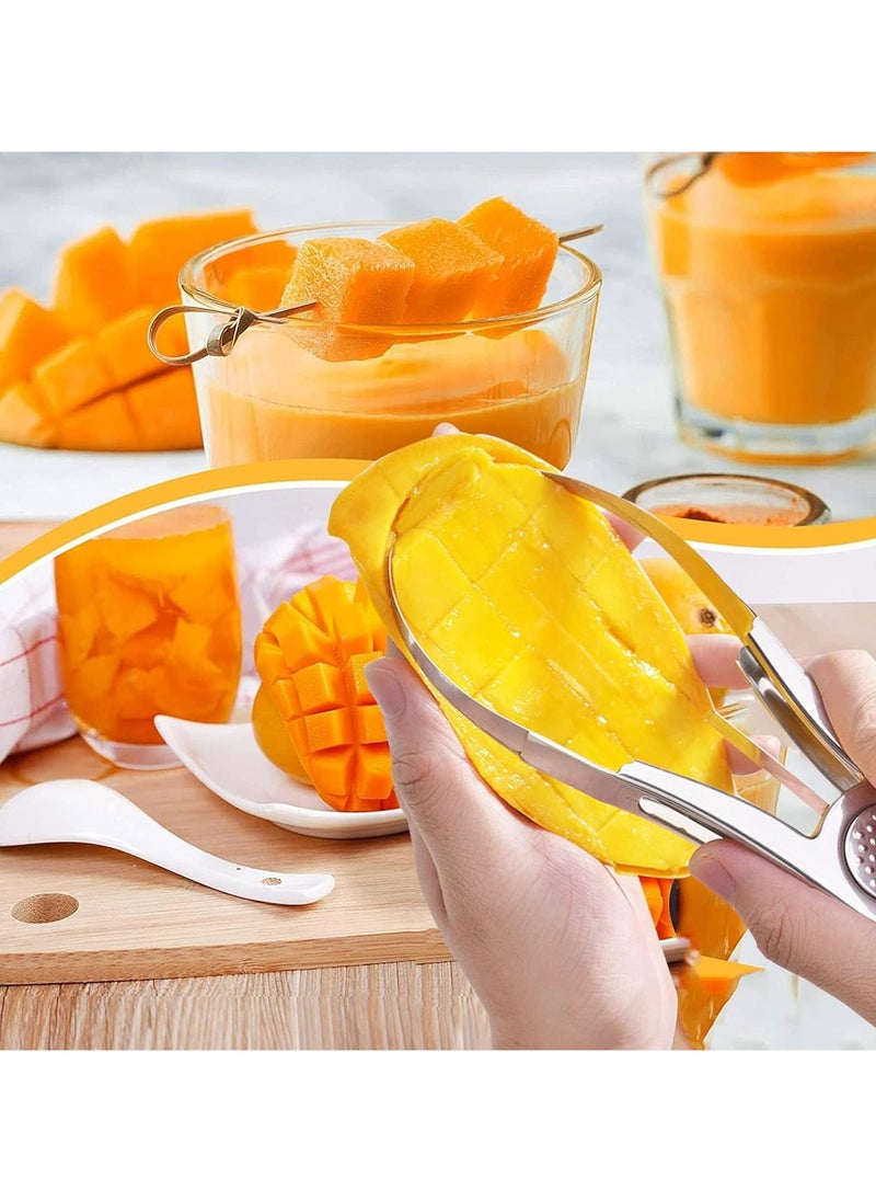 Oasisgalore - Stainless Steel Mango Cutter - Extra Large Fruit Core Remover for Kitchen Use - Image 1