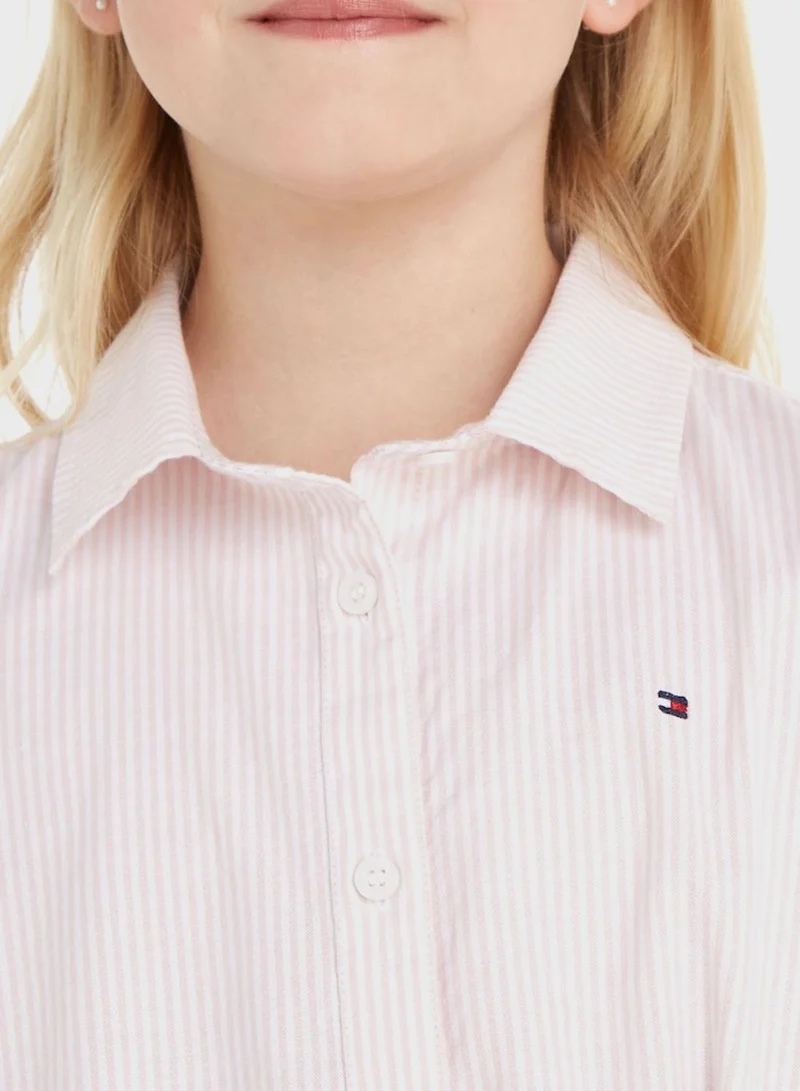 TOMMY HILFIGER Striped Shirred Dress