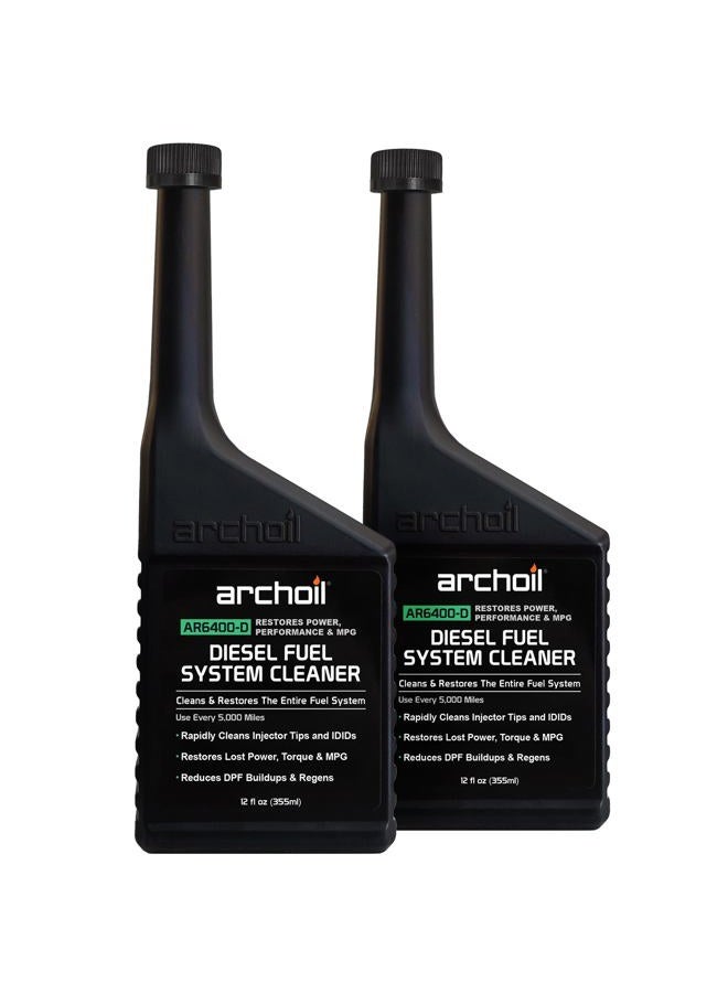 Archoil AR6400-D Diesel Fuel System Cleaner (Two Pack) - Cleans Injectors, Turbo & DPF - Image 1