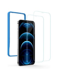 UBGM 2 Pack for iPhone 12/12 Pro Screen Protector 6.1 Inch Tempered Glass iPhone 12 Screen Protector Anti-Scratch with Alignment Frame Bubble Free Scratch Resistant Compatible with iPhone 12/12 Pro
