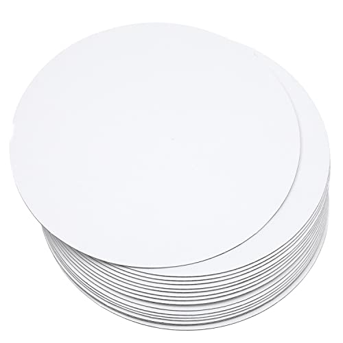 qiqee 40Packs Cake Boards Round 12 Inch White Cake Circles Rounds Base FoodGrade Cardboard Cake PlateThinner But Stronger