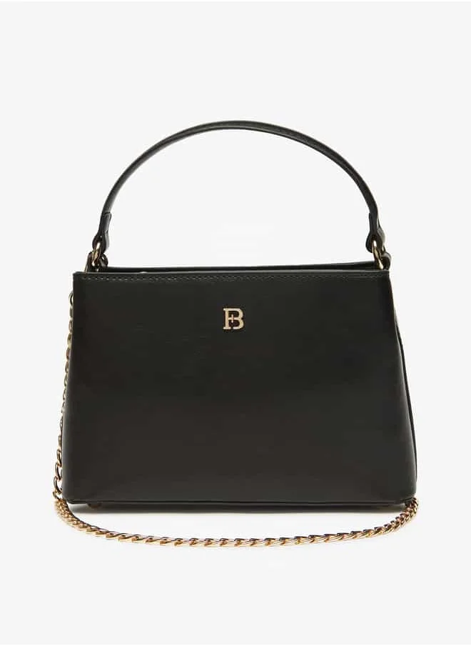 Flora Bella By Shoexpress Women Solid Shoulder Bag with Chain Strap and Handle