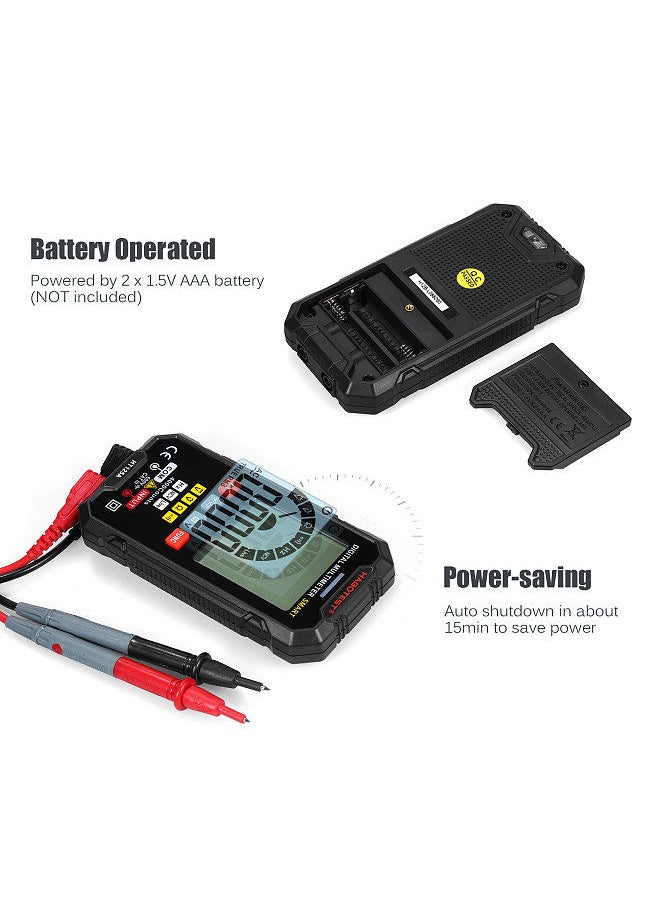 HABOTEST - HT125A Smart Digital Multimeter 4000 Counts True RMS Auto Ranging Voltage Meter - Image 1