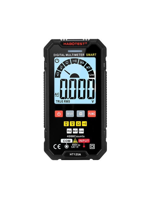 HT125A Smart Digital Multimeter 4000 Counts True RMS Auto Ranging Voltage Meter