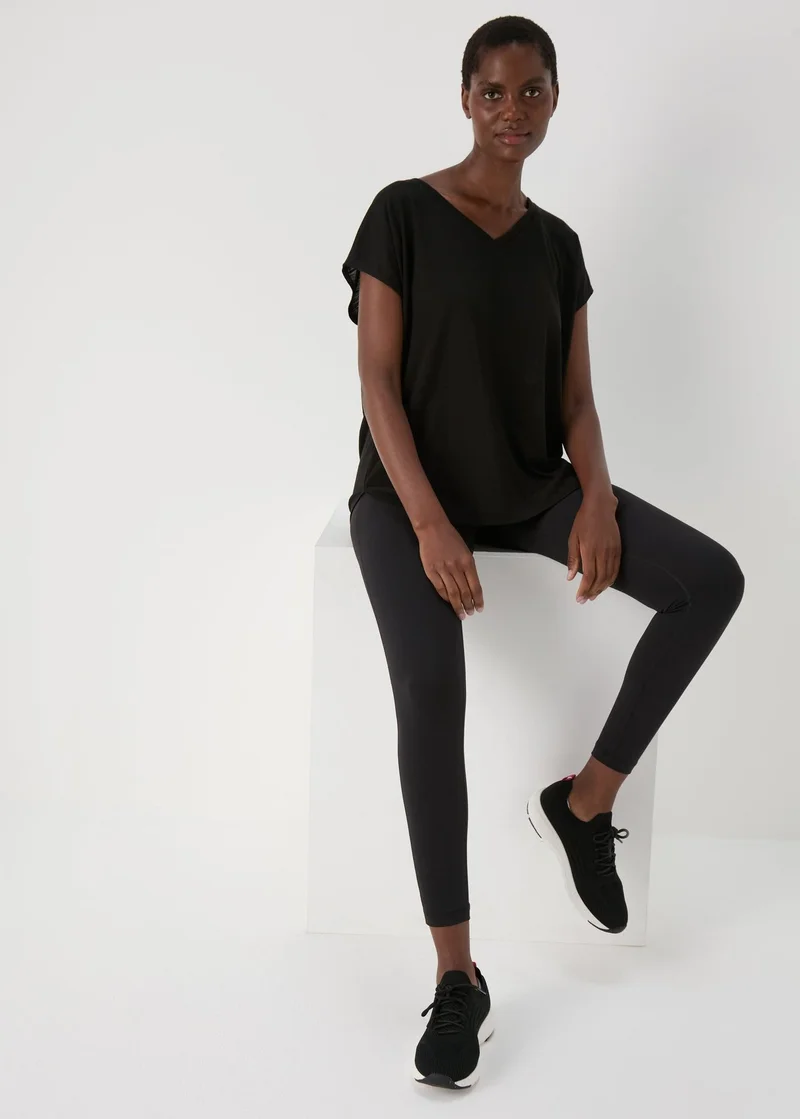 Matalan  Souluxe Black V Neck T Shirt for Women | Best Price UAE
