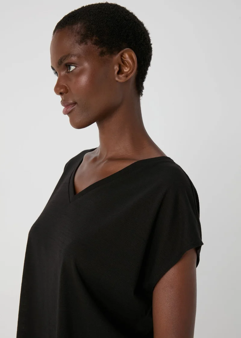 Matalan  Souluxe Black V Neck T Shirt for Women | Best Price UAE