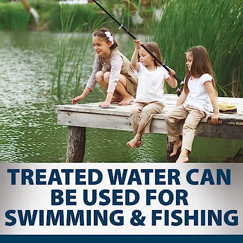 Airmax Pond Dye Plus, Twilight Blue Colorant & Natural Beneficial Bacteria, Large Pond & Lake Water Clarifier & Color Treatment, Shade Plants & Algae from Sunlight, Fish & Livestock Safe, 1 Gallon - Image 5