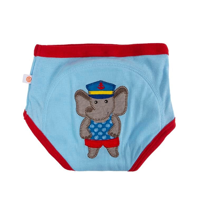 ZOOCCHINI Toddler 3-Pack Potty Training Pants – Soft Organic Cotton Underwear with Absorbent Padding and Fun Designs, Maritime Mates, 2T/3T - Image 4