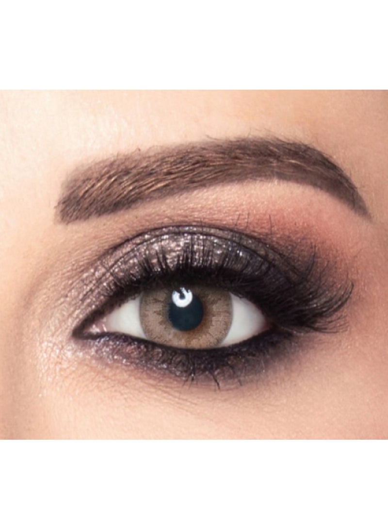Amara Women 10 Daily Color Contact Lenses Barbie Brown - Image 2