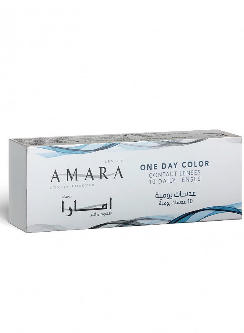 Amara Women 10 Daily Color Contact Lenses Barbie Brown - Image 4