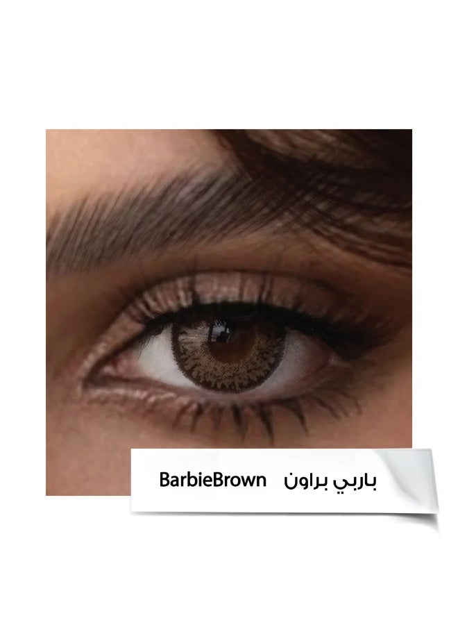 Amara Women 10 Daily Color Contact Lenses Barbie Brown - Image 1