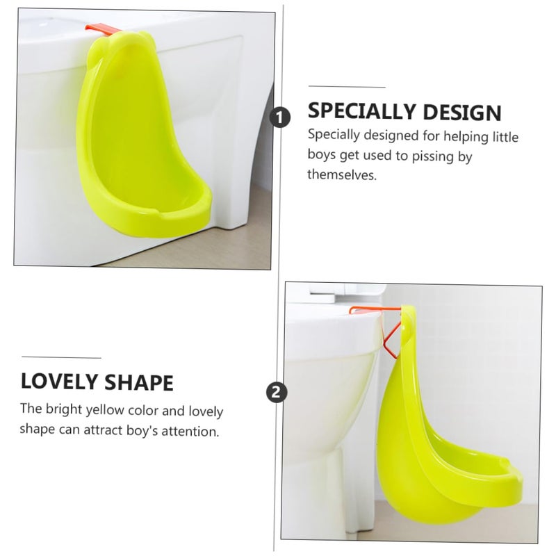 Yellow Hanging Urinal For Boys Standing Toilet Trainer Safe Convenient Easy Install - Image 5