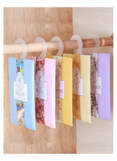 5 Scented Sachets with Hanging Hook, Natural Scented Bags, Wardrobe Fresheners for Wardrobe Closet Bathroom Car, Aromatherapy Bag, Lasting Fragrance (Jasmine, Rose, Lavender, Lily, Ocean) - pzsku/ZD4AA0AD397AEE12EE016Z/45/_/1712144102/cc5ab534-3233-4e48-9eef-b18a78e4bfb3