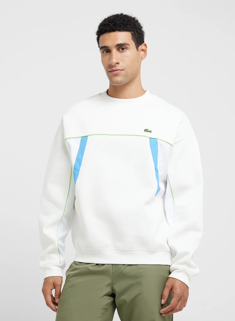 لاكوست Loose Fit Pique Sweatshirt