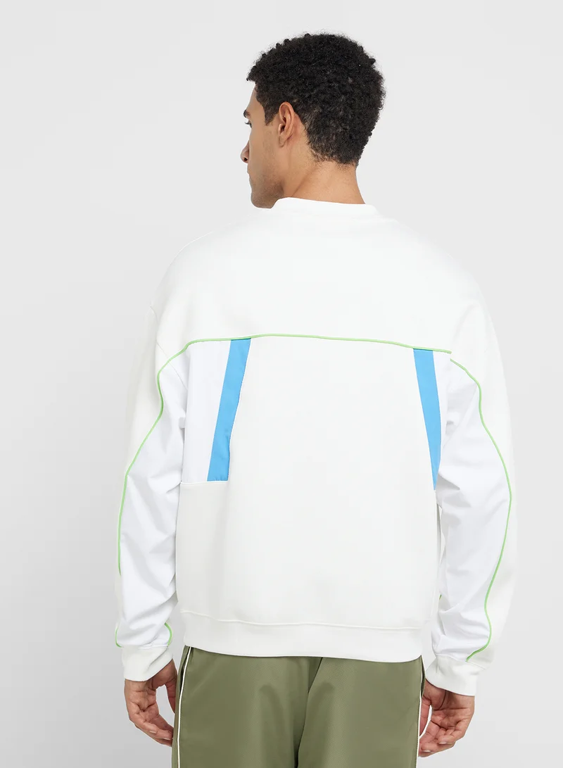 لاكوست Loose Fit Pique Sweatshirt