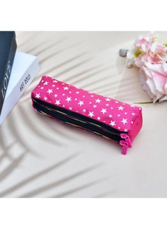Kuber Industries Kuber Industries Pencil Pouch | Rexine Stationary Pouch | 2 Zipper Pencil Utility Pouch | Pen-Pencil Box for Kids | Star Pencil Pouch | Pack of 2 | Multi, Assorted  - Image 2