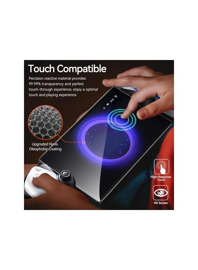 بروماس عبوتان من واقي الشاشة الزجاجي المقوى، عالي الوضوح، صلابة 9H، مقاوم للخدش، سهل التركيب - Image 2