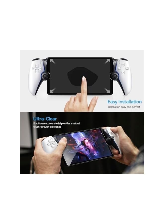 بروماس عبوتان من واقي الشاشة الزجاجي المقوى، عالي الوضوح، صلابة 9H، مقاوم للخدش، سهل التركيب - Image 3