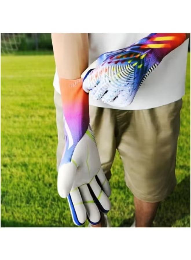 ZNARO 1 Pair Soccer Goalkeeper Gloves, Professional Non-slip Goalie Gloves for Kids Youth, Strong Grip and Protection for Training Match - Image 5