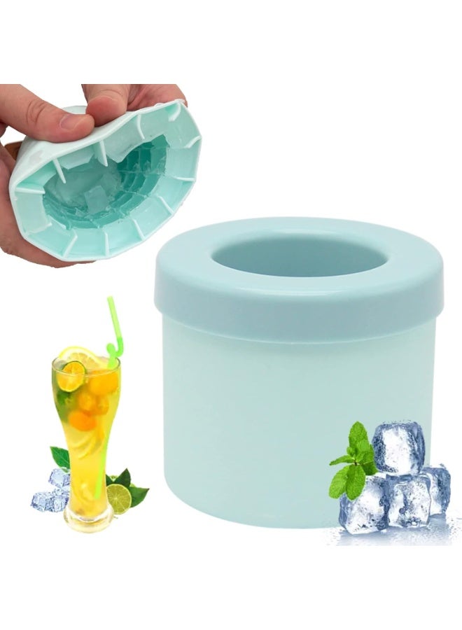 Silicone cylindrical ice cube mold, new 3D ice cube maker, ice grid release, easy-to-release ice cup, multi-colored - Image 3