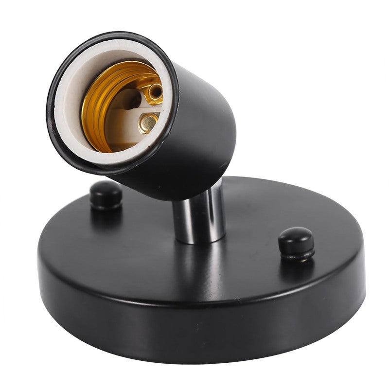 E27 Ceiling Light: 180 Degrees Rotatable Ceramic Iron Socket - Durable Easy To Install Modern Vintage Lamp for Home Office Lighting - Image 4