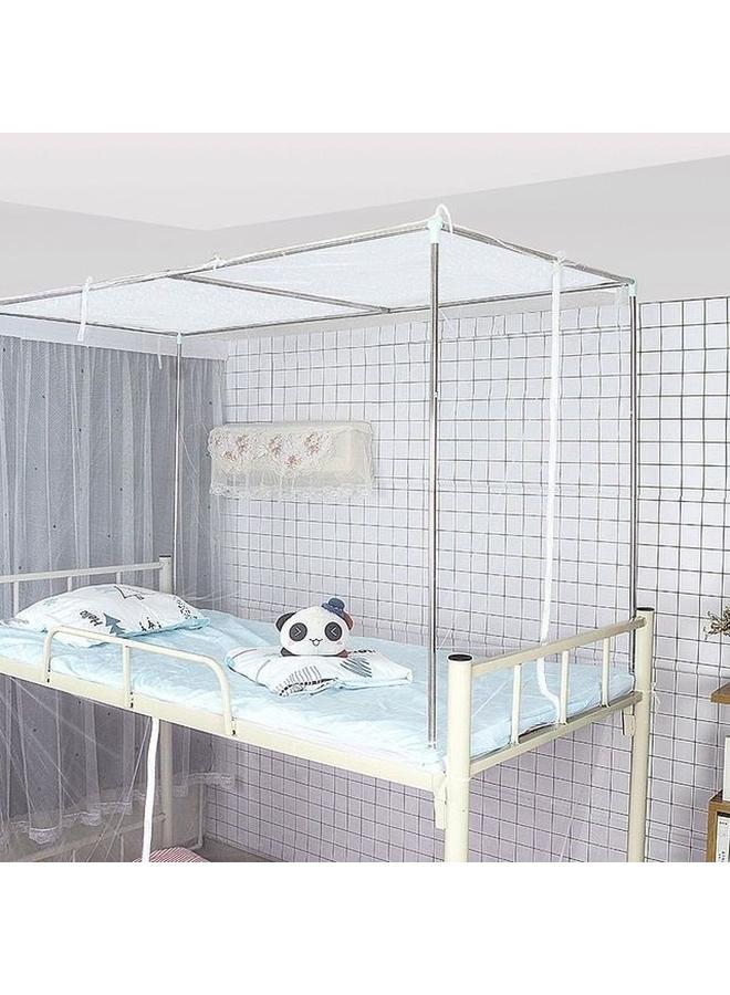 73Hours Mosquito Net Student Dormitory Upper Bed Side Door Zipper 0.9m Female Single Bed Dormitory Upper And Lower Bed Bracket Rod New Product - Image 1