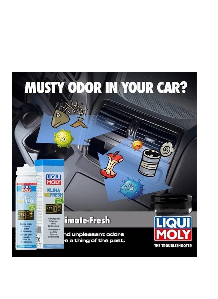 ليكوي مولي - منظف ​​نظام تكييف الهواء للسيارة Klima Refresh 75 مل من LIQUI MOLY - Image 1