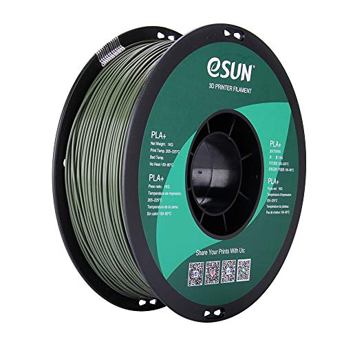 eSUN PLA PRO (PLA+) 3D Printer Filament, Dimensional Accuracy +/- 0.03 mm, 1kg, Plastic Spool, 1.75mm, Olive Green - Image 1