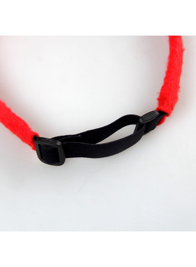 Red Love Heart Shape Headband for Valentine's Day Cat Dog Costume Holiday Wedding Anniversary Pet Headwear - Image 2