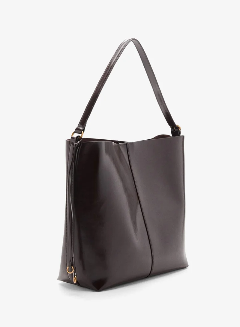 مانجو Shiny shoulder bag