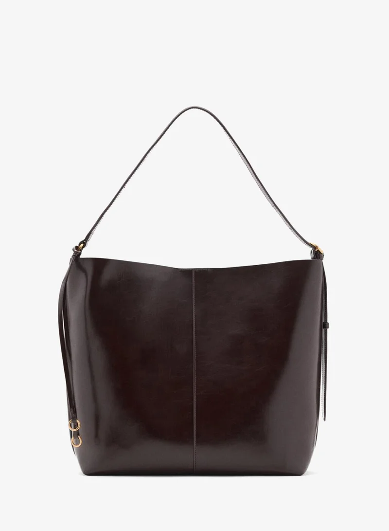 مانجو Shiny shoulder bag