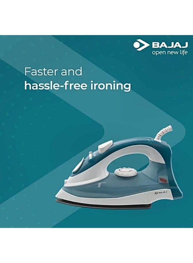 Bajaj Mx-3 Iron With Steam Burst 150 ml 1250 W 440508 Blue/White - Image 2