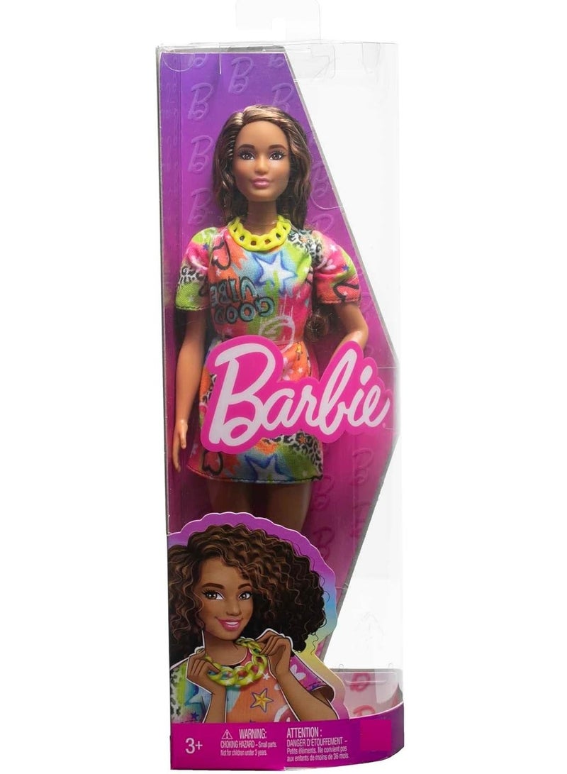 Barbie دمية باربي فاشونيستاس - فستان تي شيرت Good Vibes - Image 3