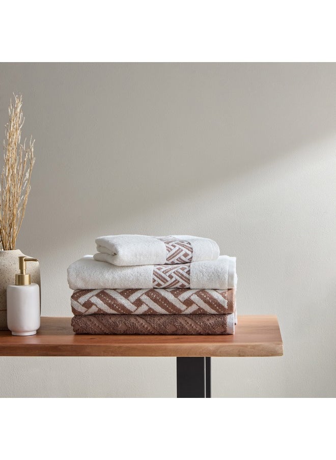 Home Box منشفة استحمام تركية قطنية جاكار سادة الرفاهية serenity 140 × 70 سم  - Image 4